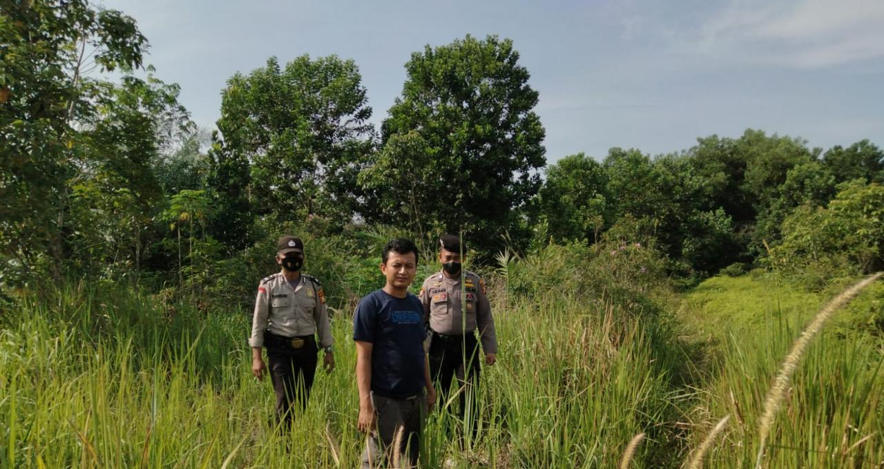 Patroli Karhutla, Polsek Bandar Sei Kijang Sisir Kawasan Rawan Kebakaran