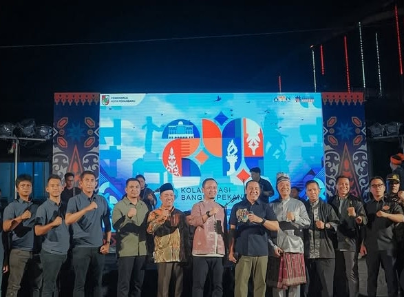 Walikota Pekanbaru Ungkap Makna Logo HUT ke-241 Pekanbaru Bernuansa Biru dan Oranye
