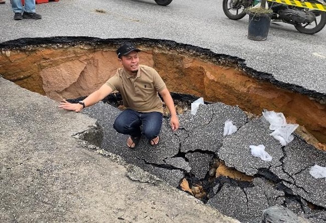 Walikota Pekanbaru Perintahkan Perbaikan Total Jalan Lobak Yang Amblas