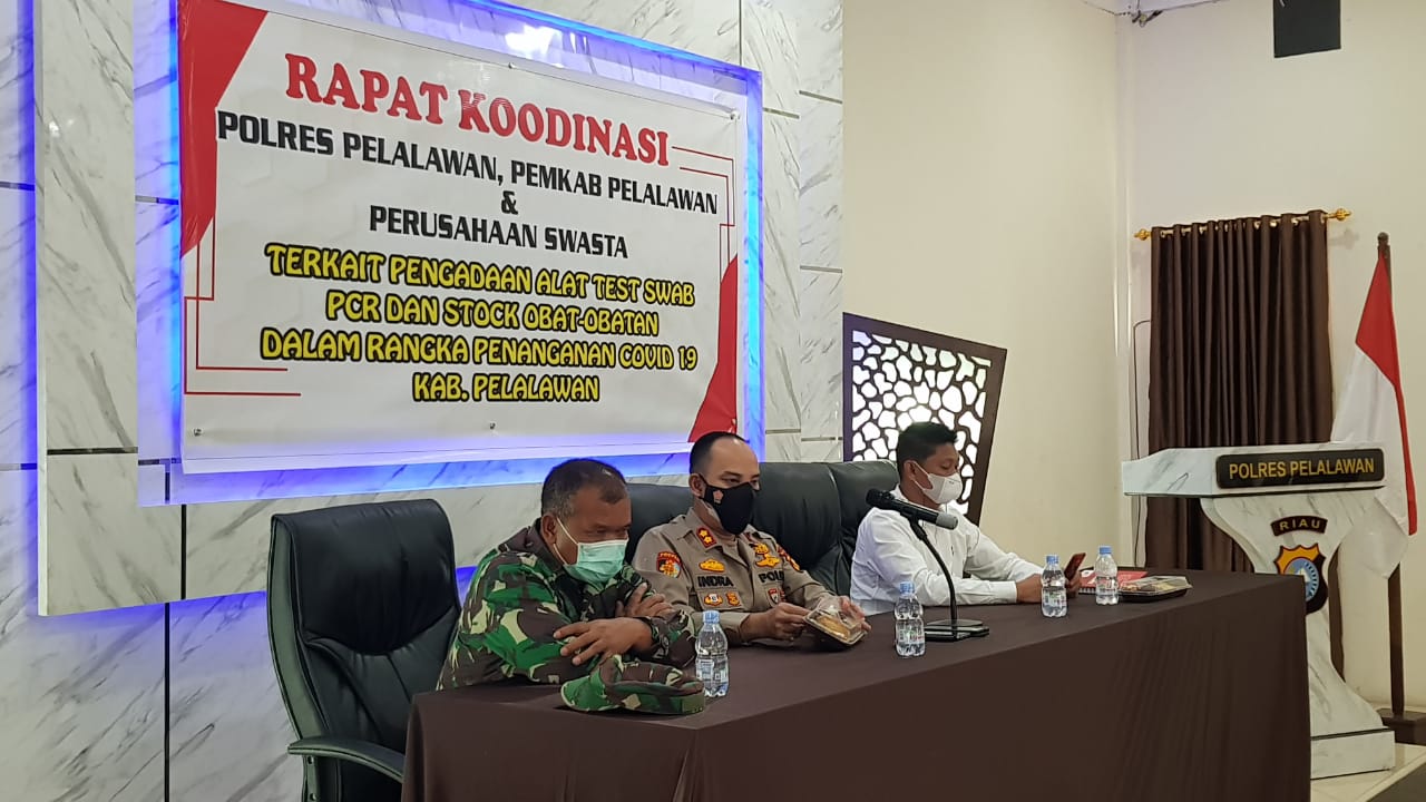 Polres Pelalawan dan Instansi Terkait Gelar Rakor, Ini yang Dibahas