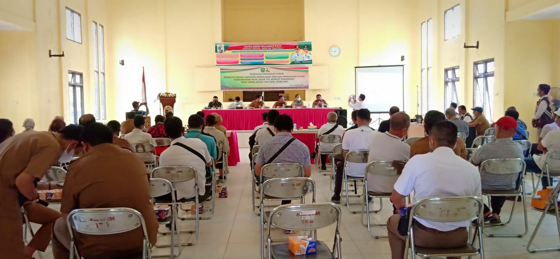 Kapolsek Bandar Sei Kijang Hadiri Rapat Sosialisasi Pembangunan Jalan Tol Pekanbaru-Rengat