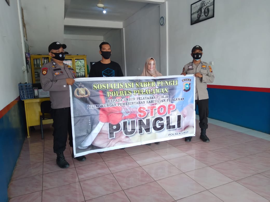 Cegah Pungli, Polsek Ukui Kembali Sosialisasikan Saber Pungli