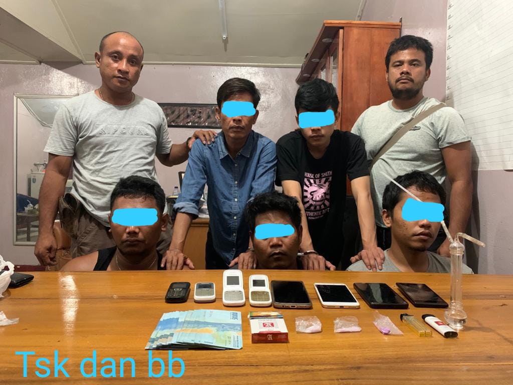 Lima Pria Pelaku Narkoba Jenis Sabu dan Pil Extacy di Duri Dibekuk, Ini Identitasnya