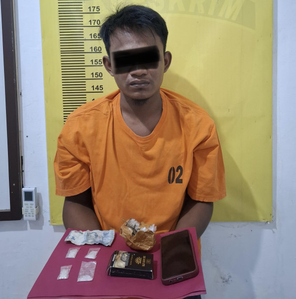 Panik Buang Sabu di Uang Pecahan, Pria Asal Jambi Diciduk di Batang Gansal