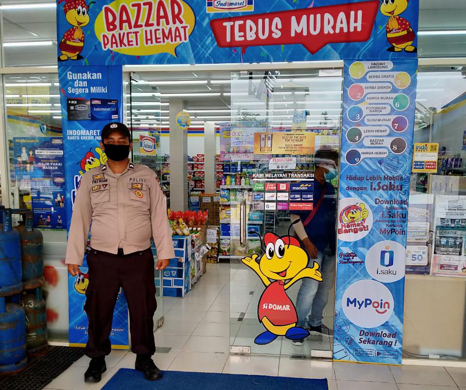 Polsek Bunut Lakukan Patroli C3 Serta Sosialisasikan Prokes