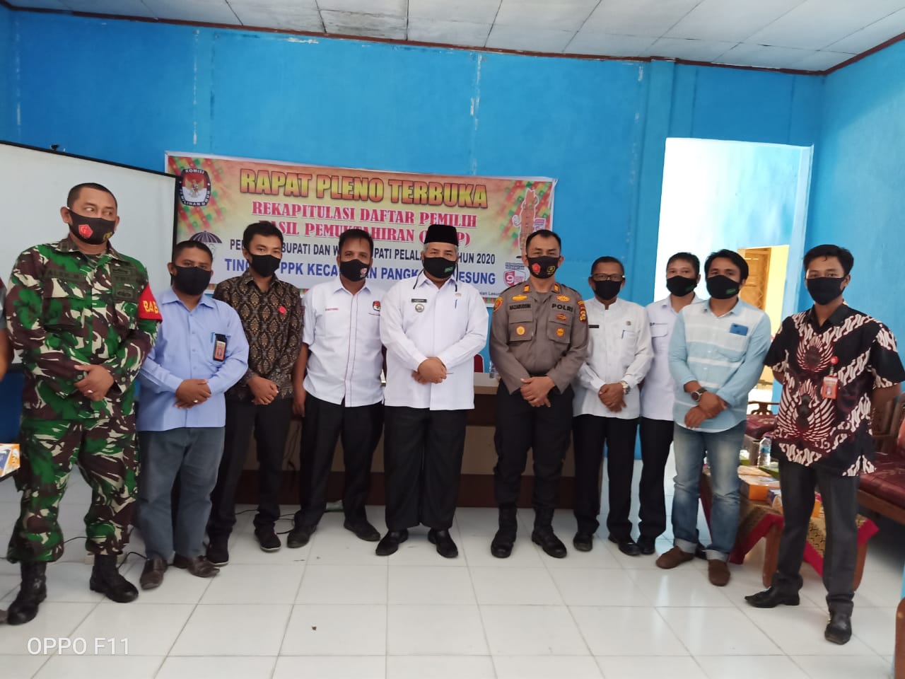 Kapolsek Pangkalan Lesung Hadiri Pleno Rekapitulasi DPHP