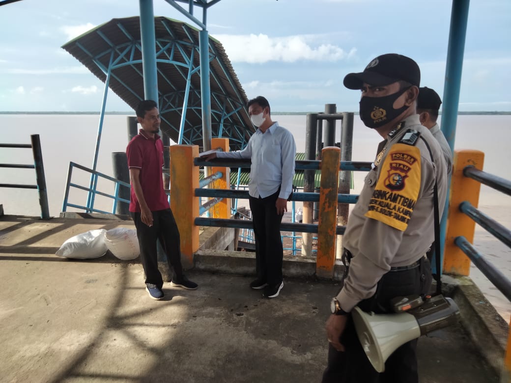 Cegah Covid-19 Meluas, Polsek Kuala Kampar Imbau Masyarakat Tingkatkan Prokes
