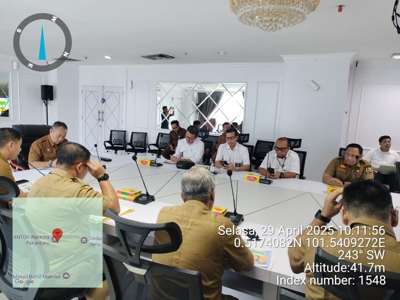 BPKAD Pekanbaru Hadir Dalam Rapat Koordinasi Rencana Normalisasi Drainase Kota