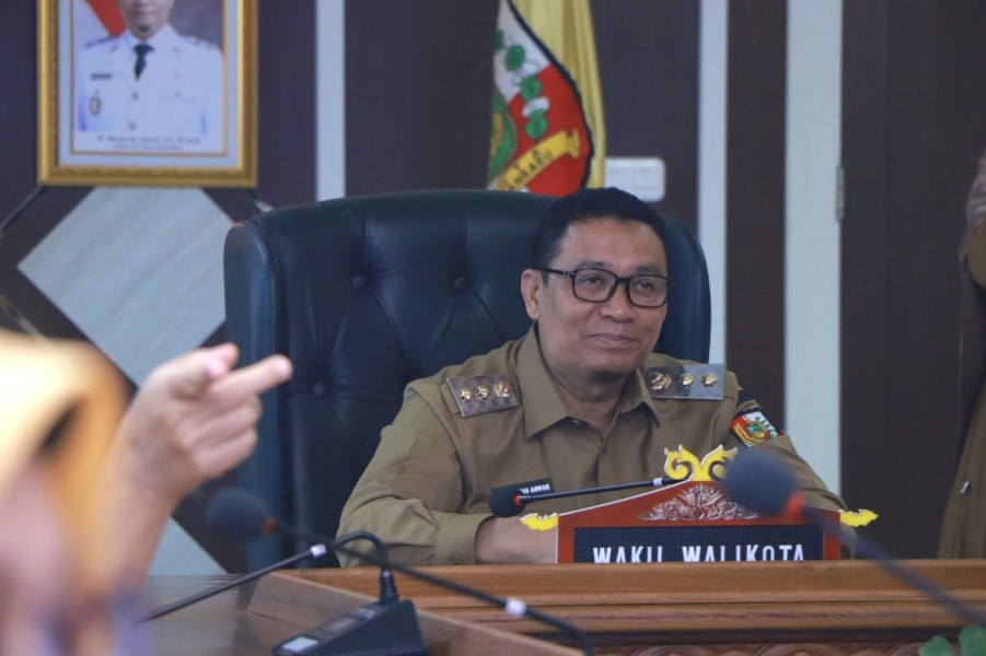 Wawako Pekanbaru Ikuti Rapat Pengendalian Inflasi Bersama Mendagri