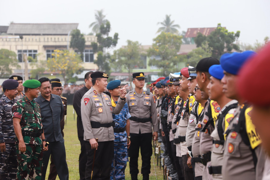 Polda Riau Kerahkan 1.615 Personel Amankan Pilkada Serentak 2024