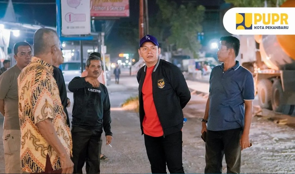 PUPR Pekanbaru Mulai Lakukan Perbaikan Jalan Taman Karya