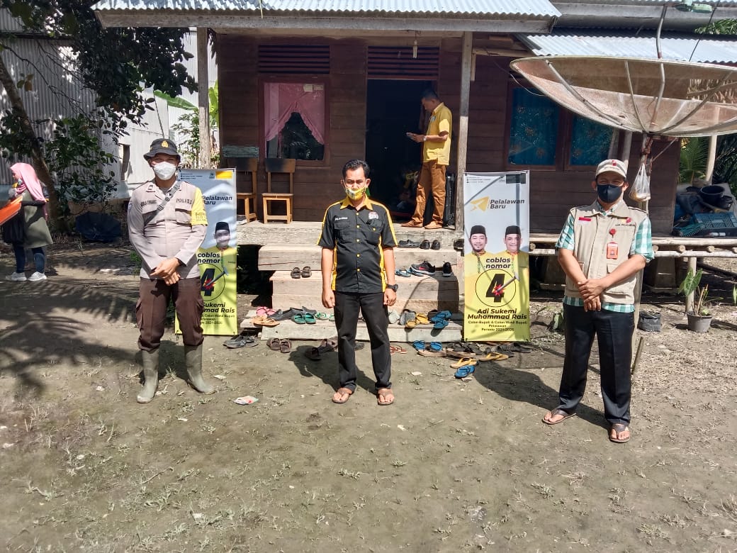 Masa Kampanye, Polsek Teluk Meranti Periksa Kesiapan Protokol Kesehatan