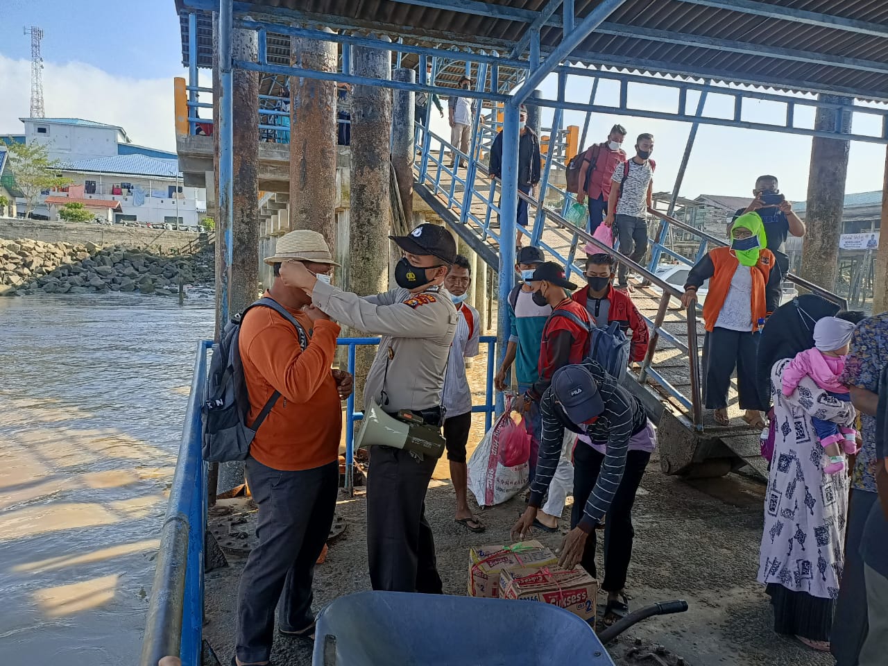 PPKM Mikro, Polsek Kuala Kampar Tingkatkan Penanganan Covid-19