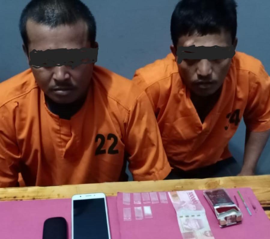 Sering Transaksi Narkoba di Warung Bandrek, Polres Pelalawan Tangkap Dua Pria