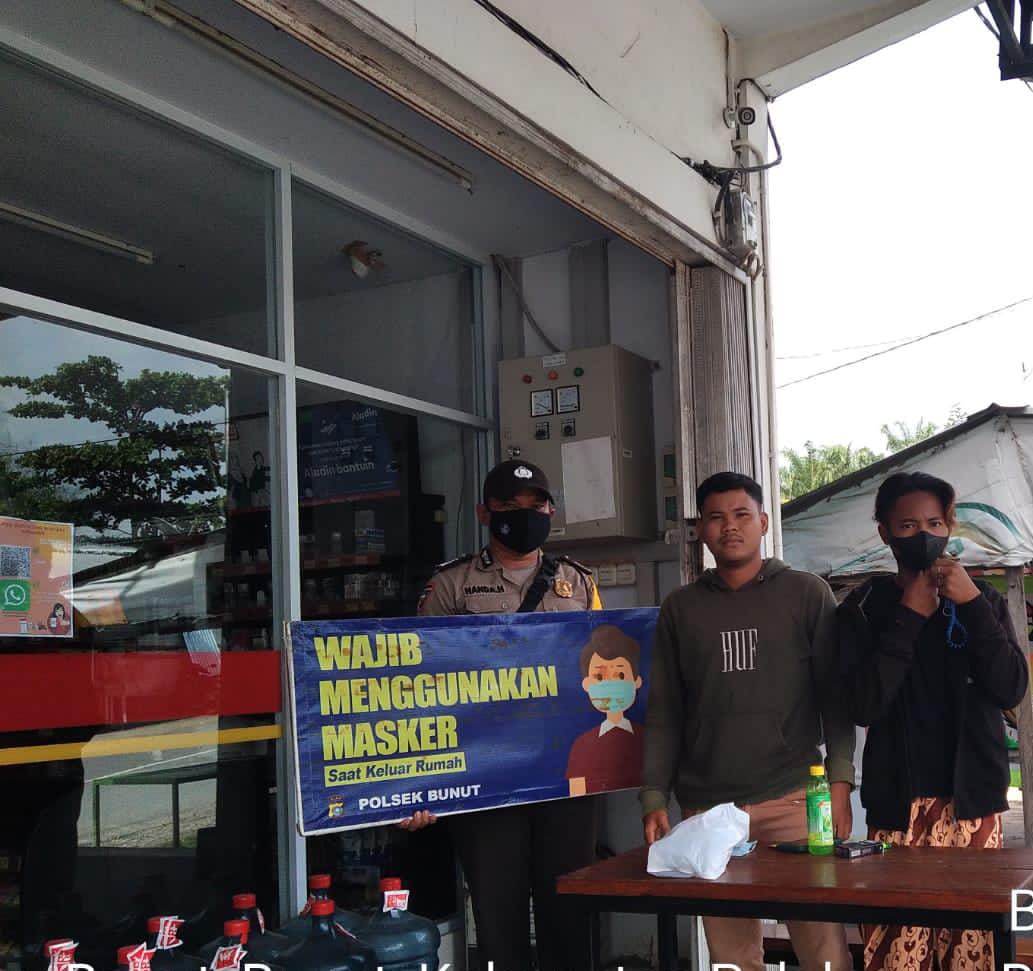 Tegakkan Pendisiplinan Prokes, Polsek Bunut Kembali Laksanakan Yustisi