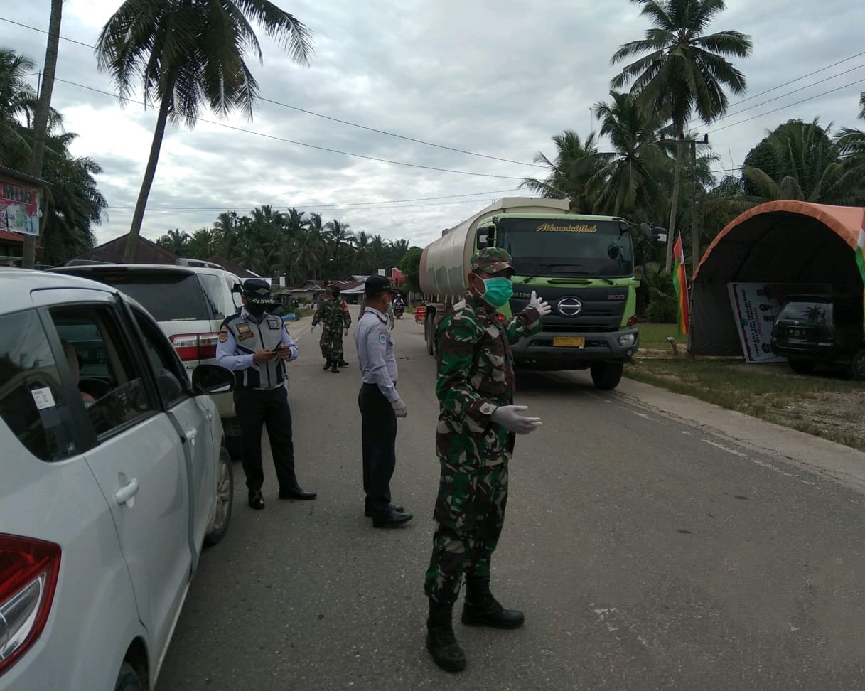 Koramil 11/Tambusai Bersama Tim Gugus Tugas Covid-19 Tetap Siaga dalam Memonitor Perkembangan Pemudi