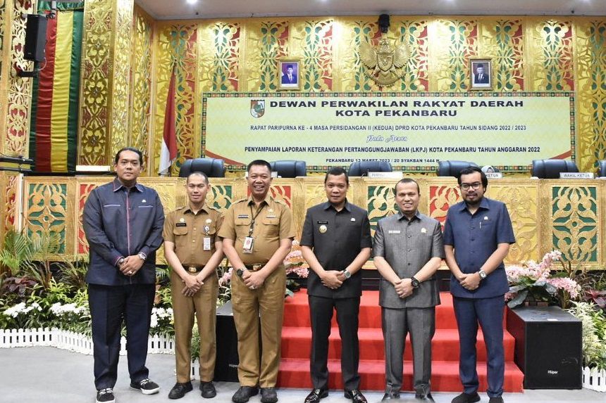 DPRD Pekanbaru Menggelar Sidang Paripurna LKPj Tahun 2022
