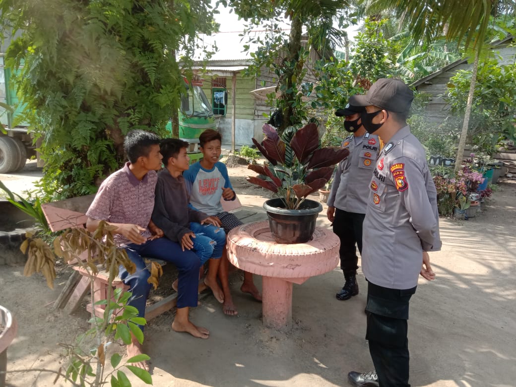 Polsub Sektor Pelalawan Kembali Gelar Operasi Yustisi di Desa Lalang Kabung