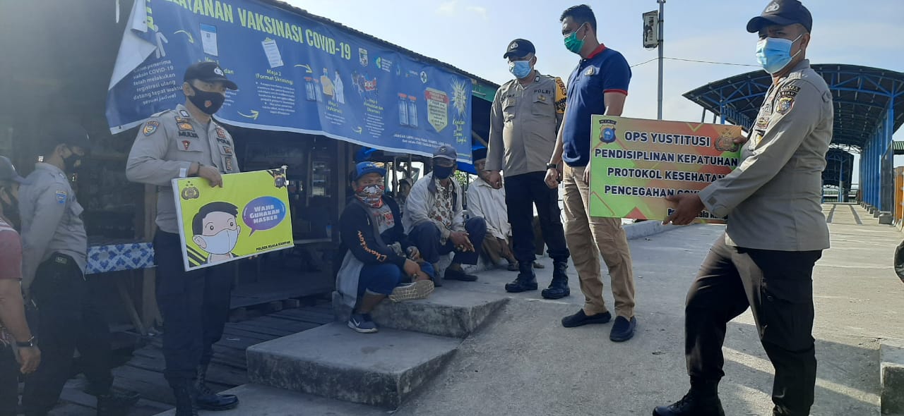 Cegah Penyebaran Covid-19, Polsek Kuala Kampar Gelar Operasi Yustisi