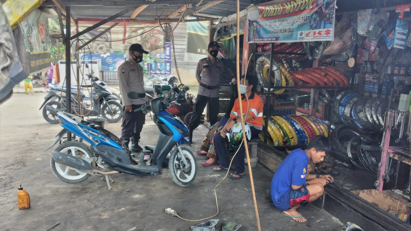 Cegah Aksi C3, Polsubsektor Pelalawan Gencar Patroli di Objek Vital