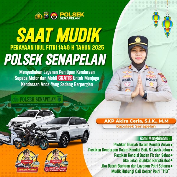 Polsek Senapelan Buka Layanan Penitipan Kendaraan Gratis bagi Pemudik