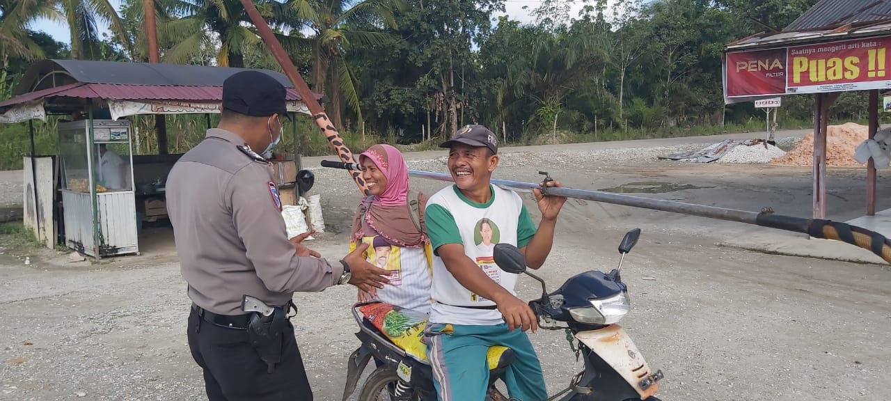 Polsubsektor Pelalawan Gelar Operasi Yustisi Protokol Kesehatan