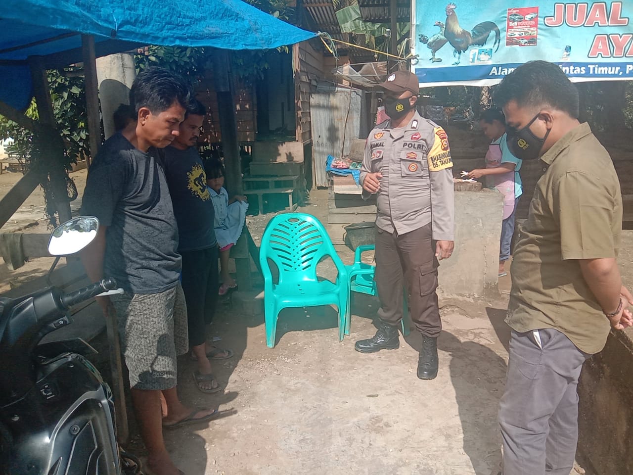 Polsek Pangkalan Lesung Gencar Operasi Yustisi Penerapan Prokes